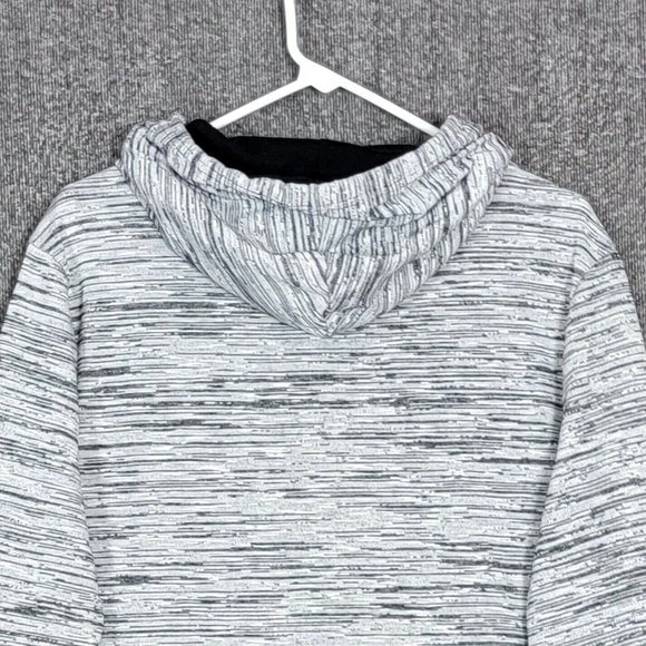 Beautiful Giant Hoodie Mens Large Heather Black Gray Pullover Sweatshirt - Picture 8 of 12